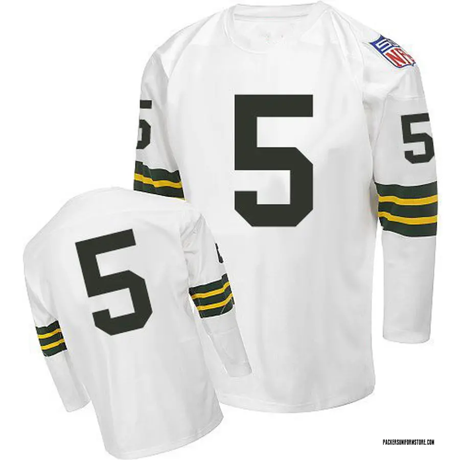 Mitchell and Ness Paul Hornung Green Bay Packers Men's Authentic White Throwback Jersey