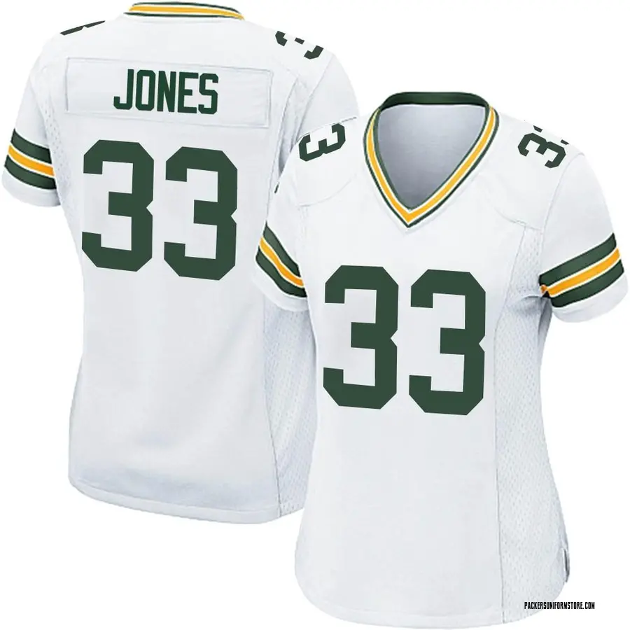 aaron jones jersey white