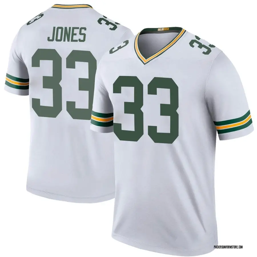 aaron jones white jersey