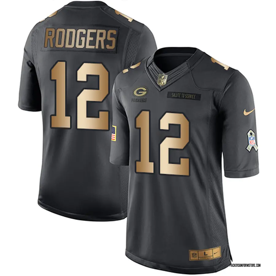 gold packers jersey