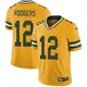 Nike Aaron Rodgers Green Bay Packers Youth Limited Gold Color Rush Jersey