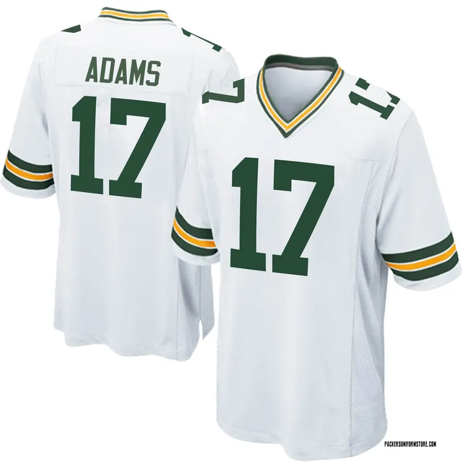 davante adams white jersey