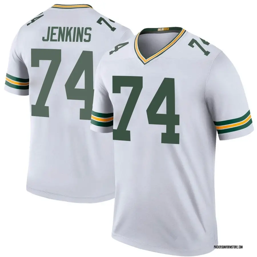 Nike Elgton Jenkins Green Bay Packers Men S Legend White Color Rush Jersey