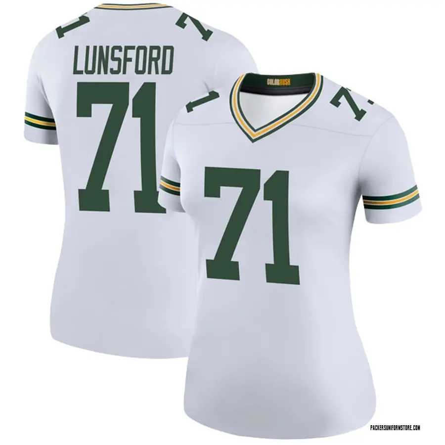 Nike Izaah Lunsford Green Bay Packers Women S Legend White Color Rush Jersey