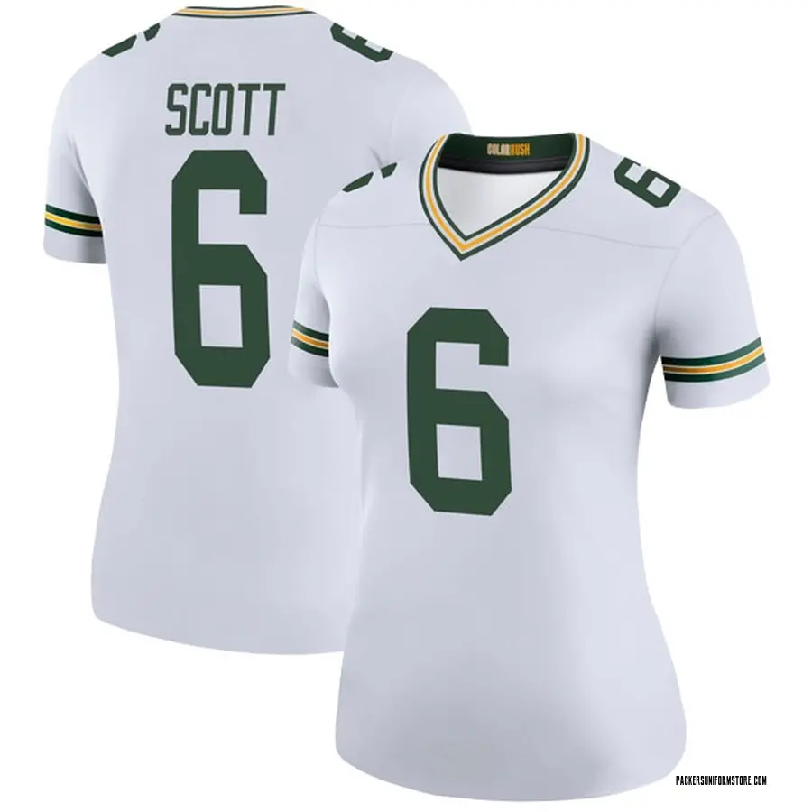 Nike Jk Scott Green Bay Packers Women S Legend White Color Rush Jersey