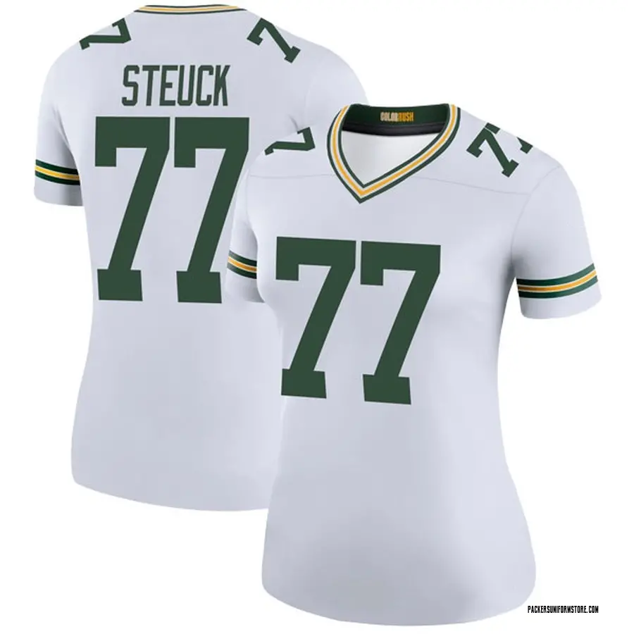 Nike Kyle Steuck Green Bay Packers Women S Legend White Color Rush Jersey