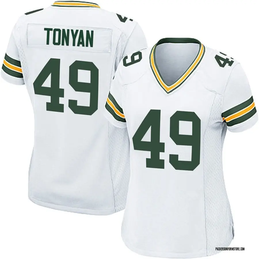 green bay packers white jersey